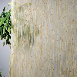 Resin panel with mini bamboo